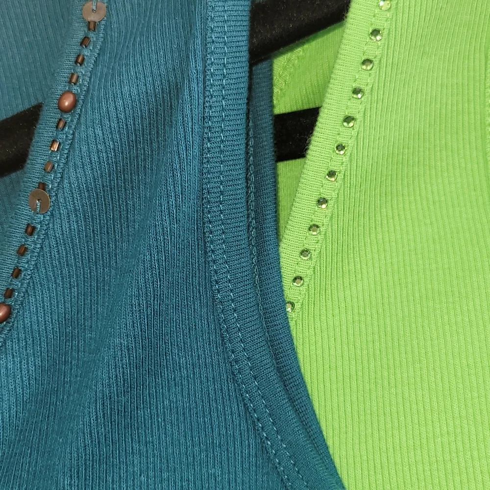 2~Embellished, Rib Tanks St. John's Bay XL - Picture 14 of 14